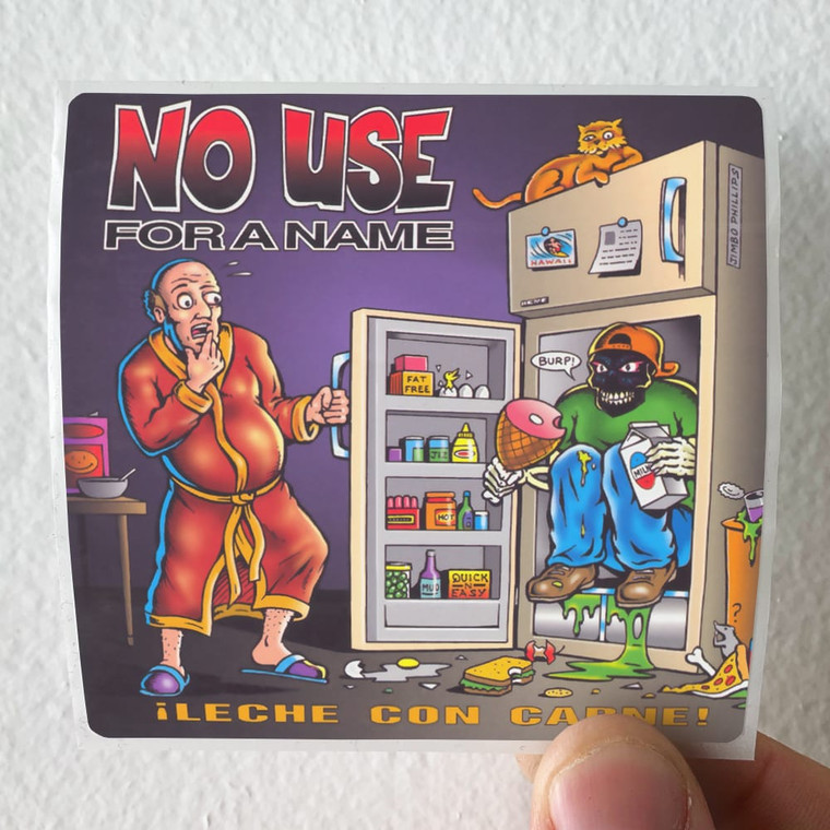 No Use for a Name Leche Con Carne Album Cover Sticker