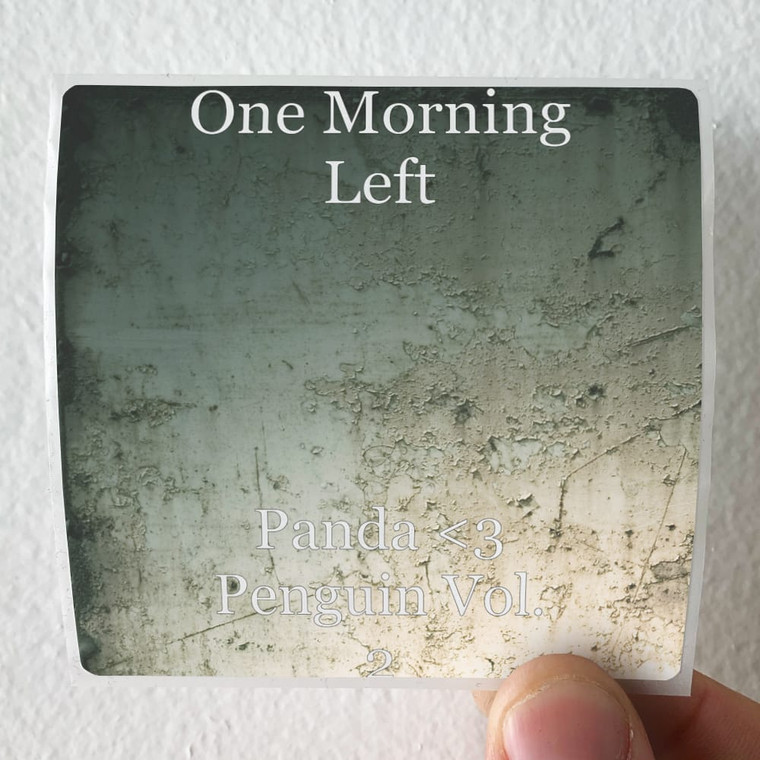 One Morning Left Panda 3 Penguin Vol 2 Album Cover Sticker