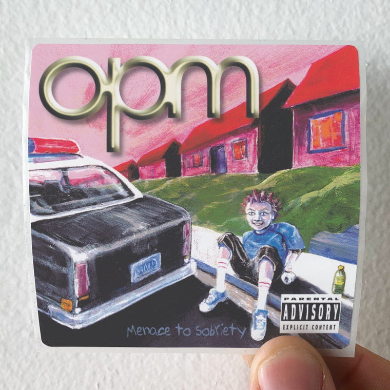 OPM Menace To Sobriety Album Cover Sticker