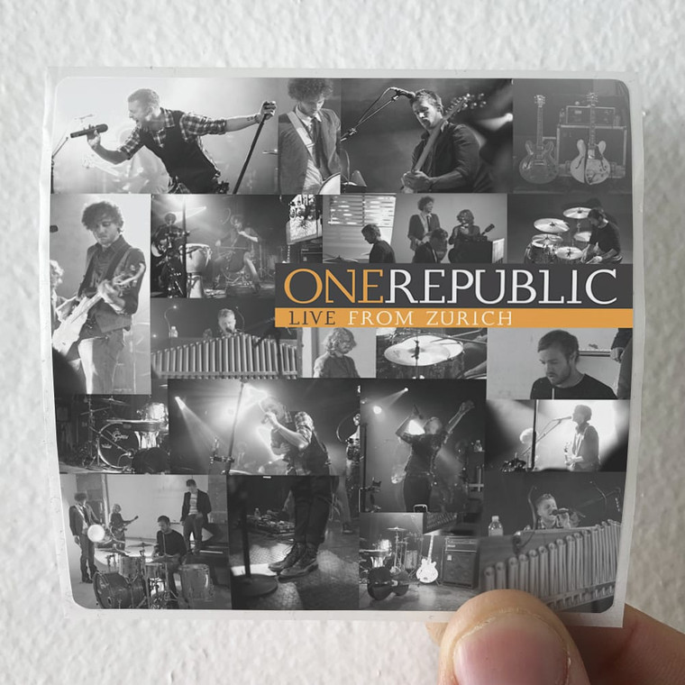 OneRepublic Live From Zurich Album Cover Sticker OneRepublic Live From Zurich Album Cover Sticker
