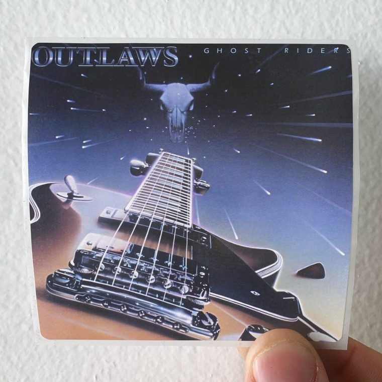 Outlaws Ghost Riders Album Cover Sticker