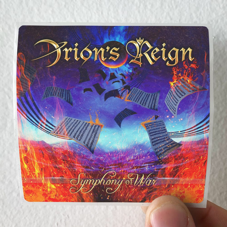 Orions Reign Symphony Of War Album Cover Sticker