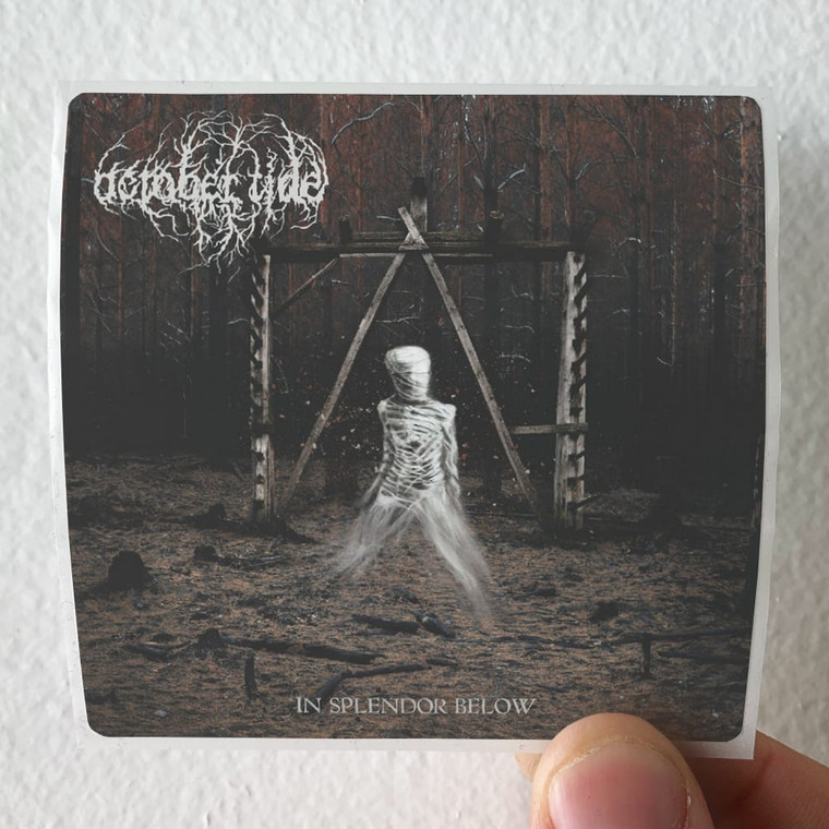 October Tide In Splendor Below Album Cover Sticker