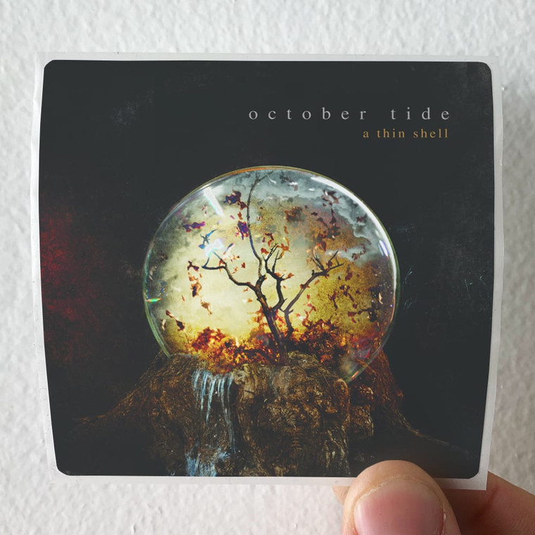 October Tide A Thin Shell Album Cover Sticker