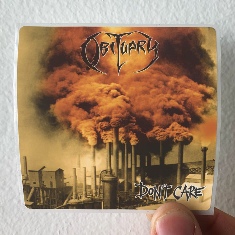 Obituary Dont Care Album Cover Sticker