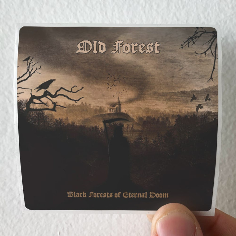 Old Forest Black Forests Of Eternal Doom Album Cover Sticker
