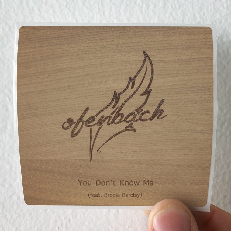 Ofenbach You Dont Know Me Album Cover Sticker