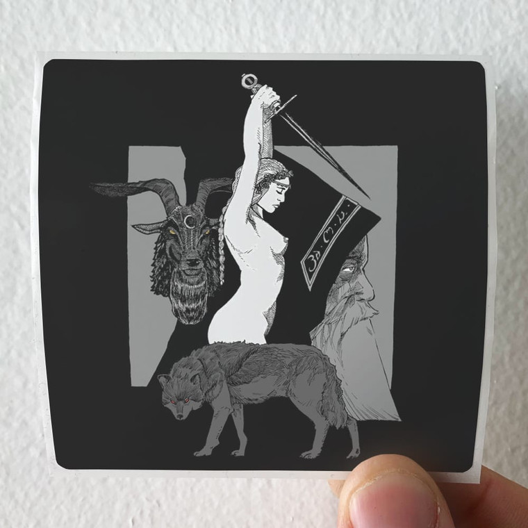 Old Wolf Faustian Mass Album Cover Sticker