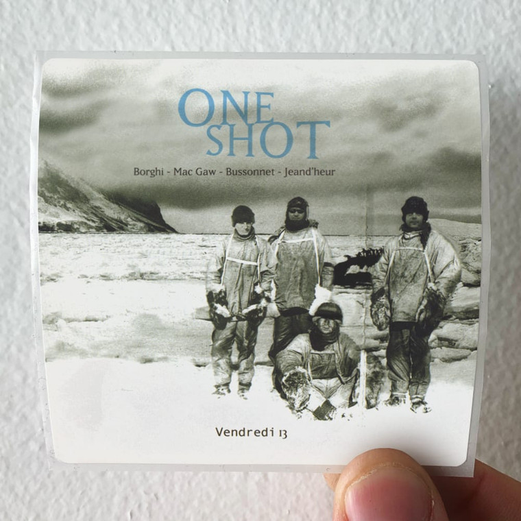 One Shot Vendredi 13 Album Cover Sticker