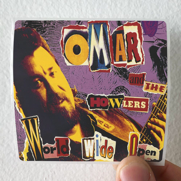 Omar and The Howlers World Wide Open Album Cover Sticker
