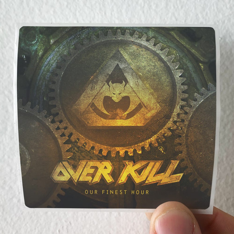 Overkill Our Finest Hour Album Cover Sticker