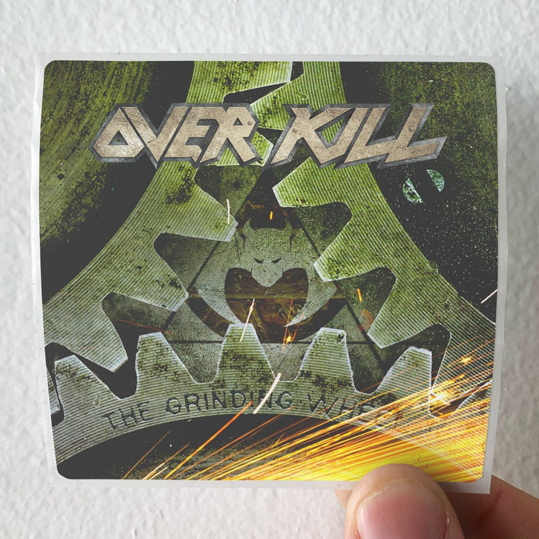 Overkill The Grinding Wheel Album Cover Sticker