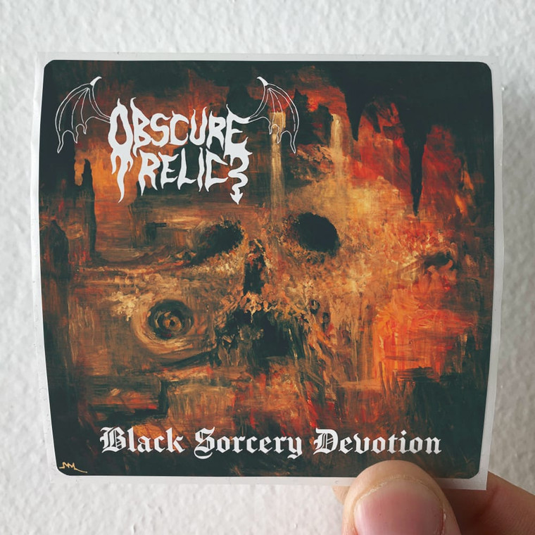 Obscure Relic Black Sorcery Devotion Album Cover Sticker