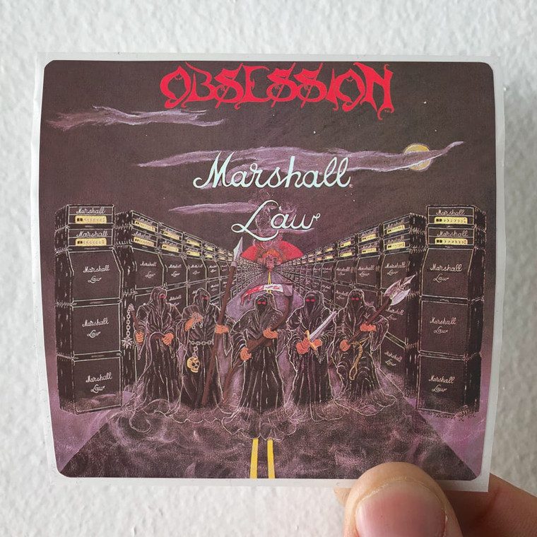 Obsession Marshall Law Album Cover Sticker