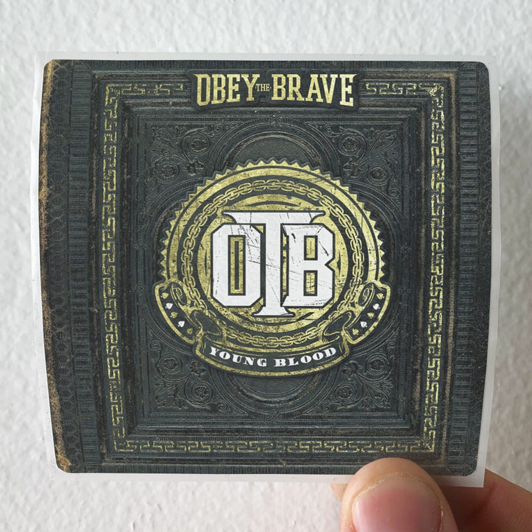Obey the Brave Young Blood Album Cover Sticker