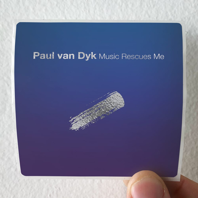 Paul van Dyk Music Rescues Me Album Cover Sticker