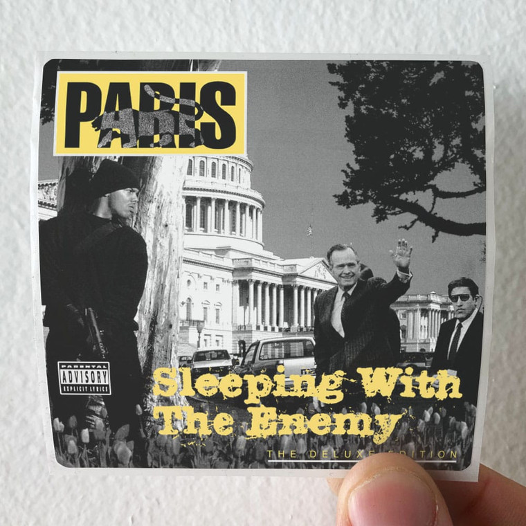 Paris Sleeping With The Enemy Album Cover Sticker