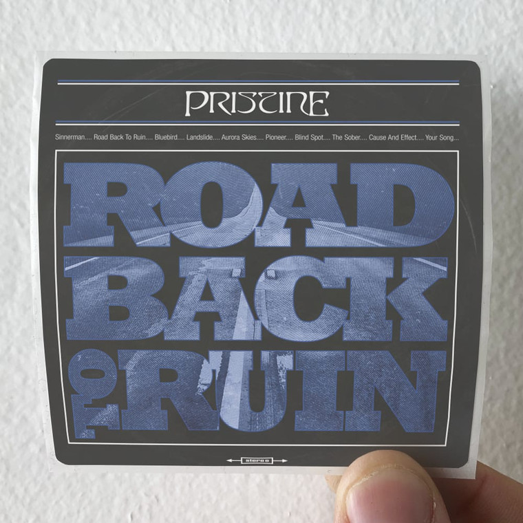 Pristine Road Back To Ruin Album Cover Sticker