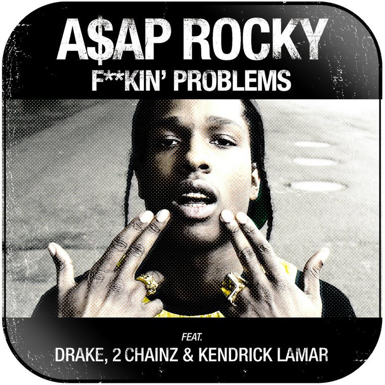 ASAP Rocky Fkin Problems Album Cover Sticker Album Cover Sticker
