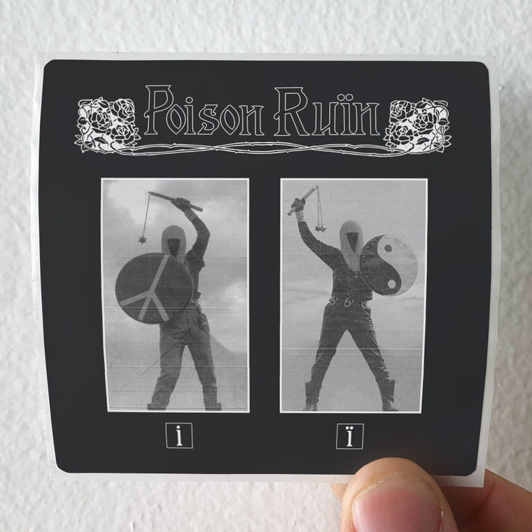 Poison Ruin St Lp Album Cover Sticker Poison Ruin St Lp Album Cover Sticker