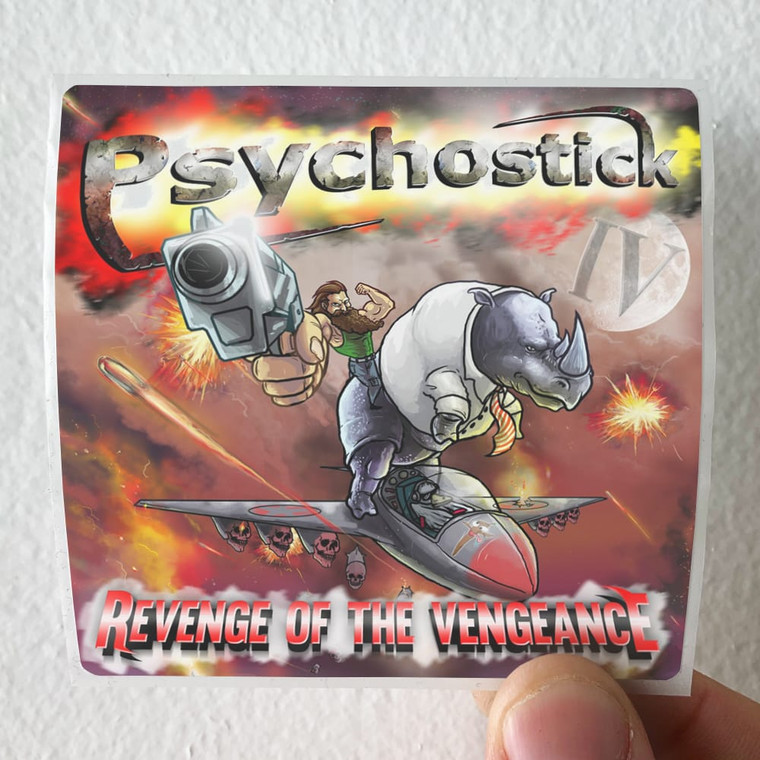 Psychostick Iv Revenge Of The Vengeance Album Cover Sticker