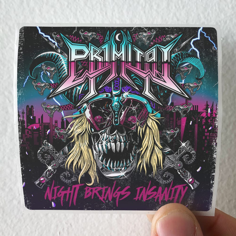 Primitai Night Brings Insanity Album Cover Sticker