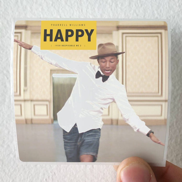 Pharrell Williams Happy Album Cover Sticker