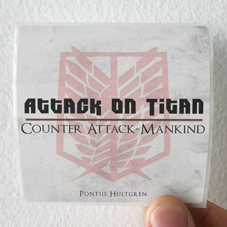 Pontus Hultgren Counter Attack Mankind From Attack On Titan Album Cover Sticker