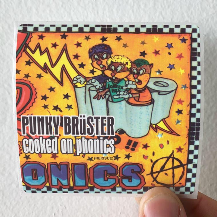 Punky Bruster Cooked On Phonics Album Cover Sticker