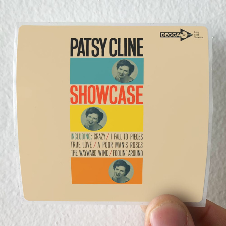 Patsy Cline Showcase Album Cover Sticker