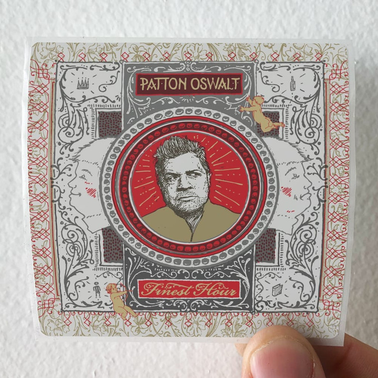 Patton Oswalt Finest Hour Album Cover Sticker