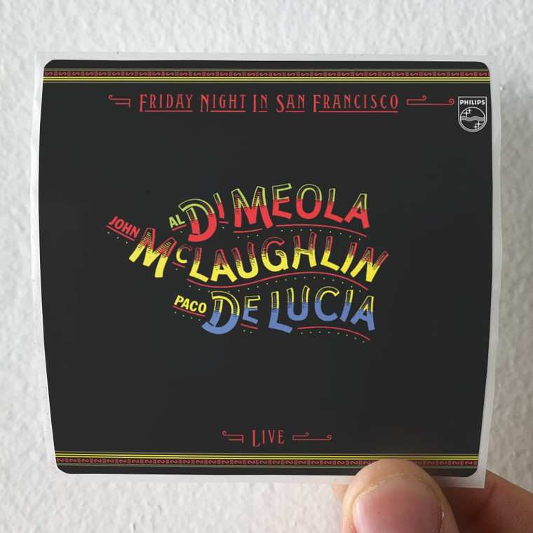 Paco de Lucia Friday Night In San Francisco 2 Album Cover Sticker