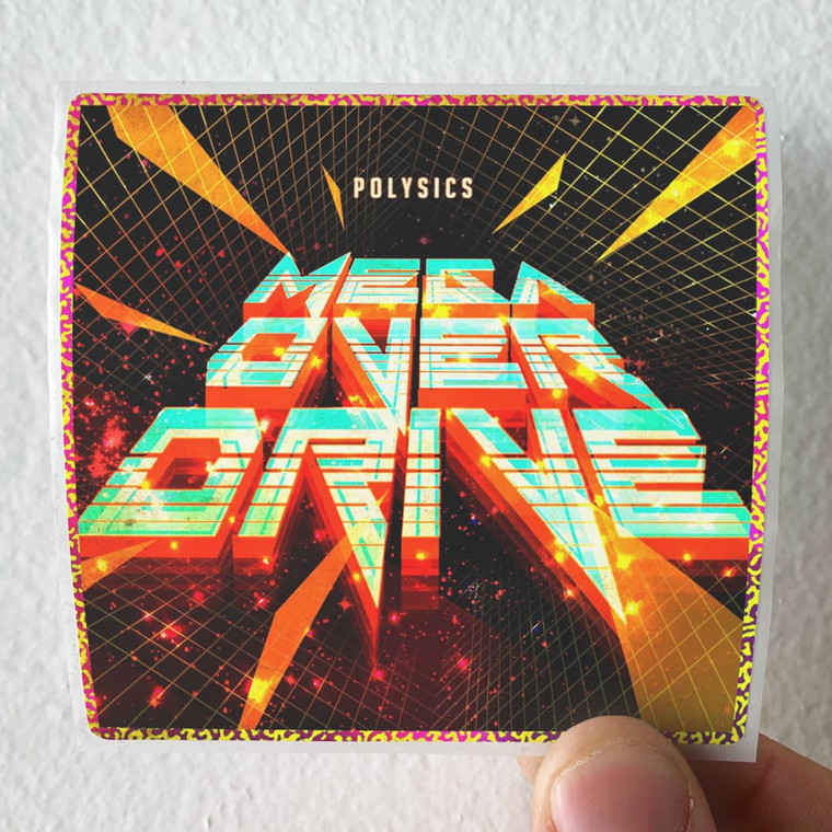 POLYSICS Mega Over Drive Album Cover Sticker