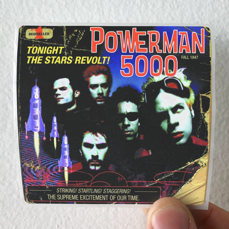 Powerman 5000 Tonight The Stars Revolt Album Cover Sticker