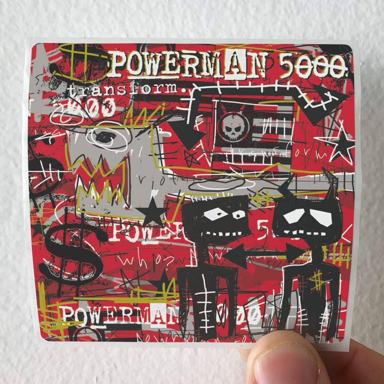 Powerman 5000 Transform Album Cover Sticker