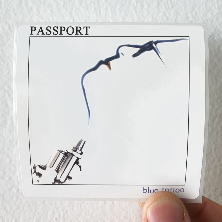 Passport Blue Tattoo Album Cover Sticker