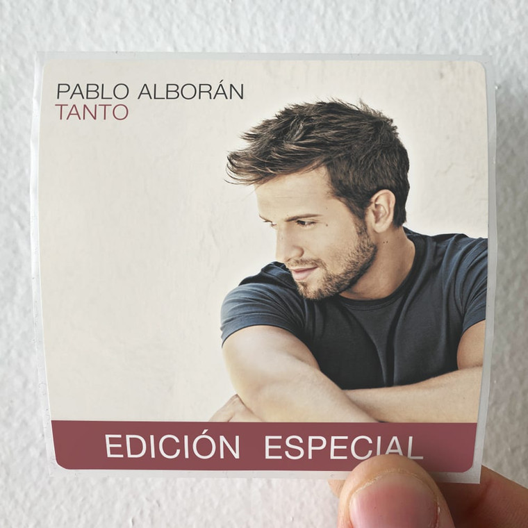 Pablo Alboran Tanto Edicin Especial Album Cover Sticker
