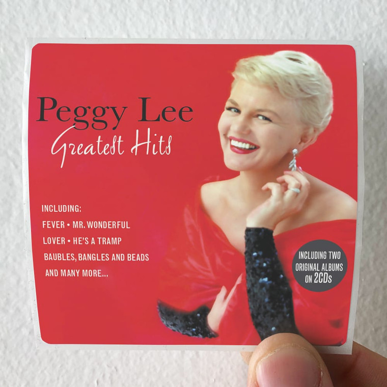 Peggy Lee Greatest Hits Album Cover Sticker