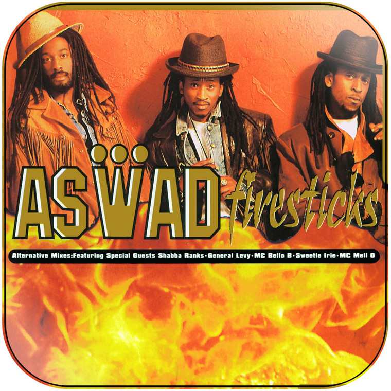 Aswad Firesticks Album Cover Sticker Album Cover Sticker