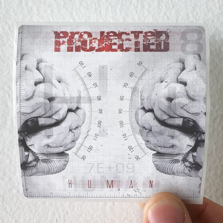 Projected Human Album Cover Sticker