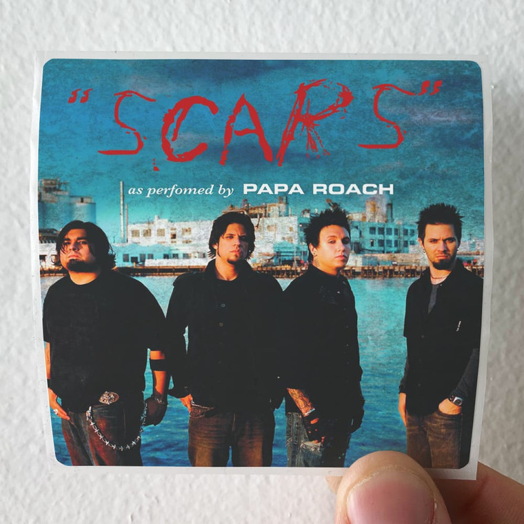 Papa Roach Scars Album Cover Sticker