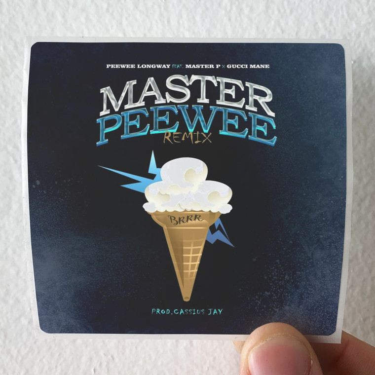 Peewee Longway Master Peewee Remix Album Cover Sticker