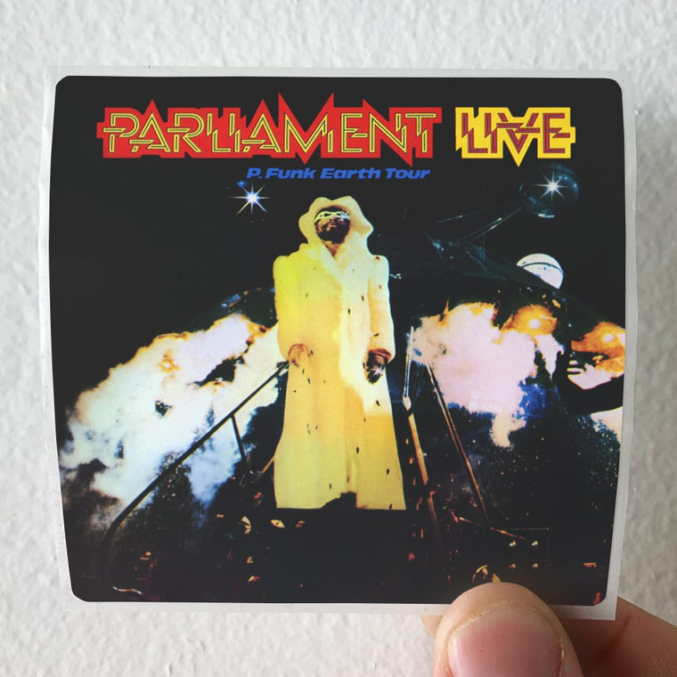 Parliament Live Pfunk Earth Tour Album Cover Sticker