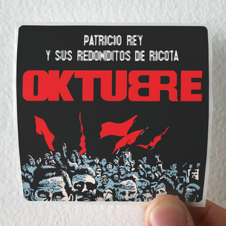 Patricio Rey y sus Redonditos de Ricota Oktubre Album Cover Sticker