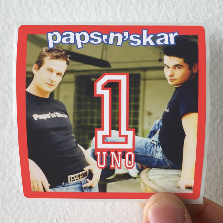 Paps n Skar Uno Album Cover Sticker