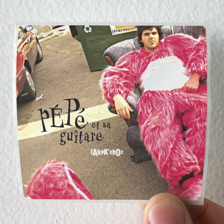Pepe et sa guitare Fakek Choz Album Cover Sticker