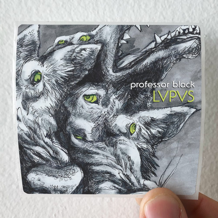 Professor Black Lvpvs Album Cover Sticker