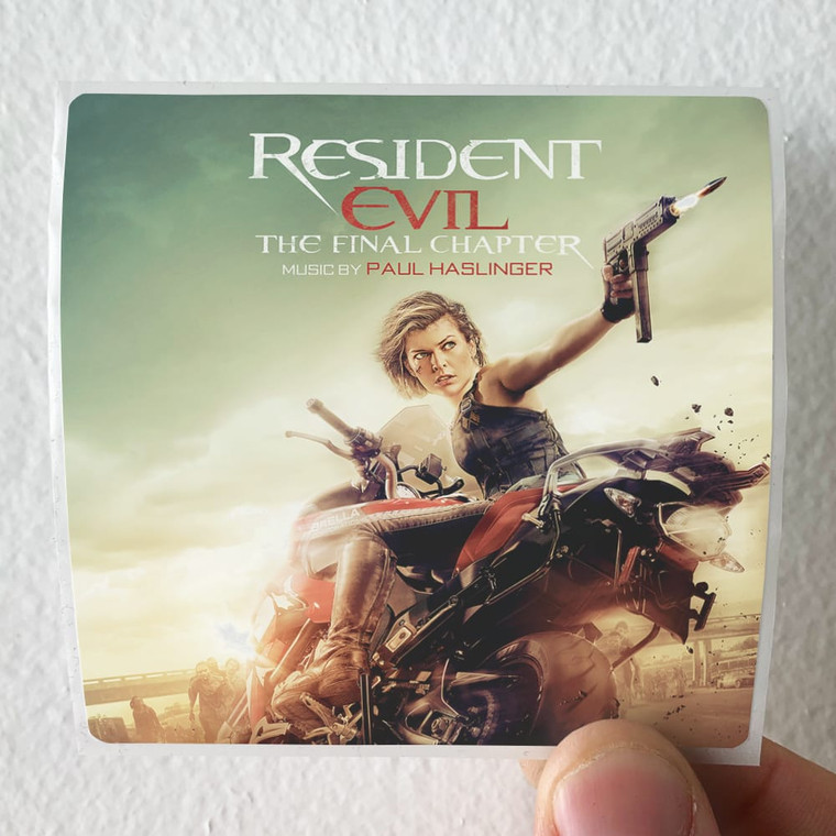 Paul Haslinger Resident Evil The Final Chapter Album Cover Sticker