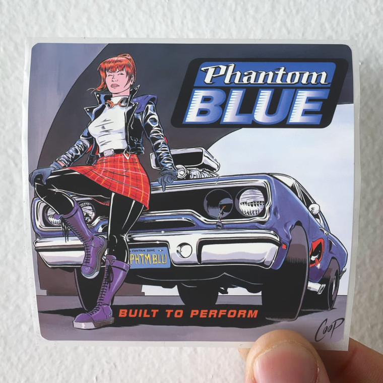 Phantom Blue Built To Perform Album Cover Sticker