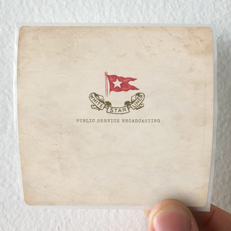 Public Service Broadcasting White Star Liner Album Cover Sticker